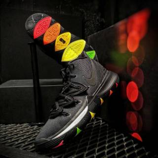 kyrie 5 black rainbow