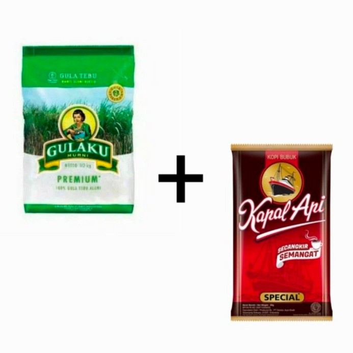 

gulaku gula tebu premium 1 kg + Kopi Kapal Api