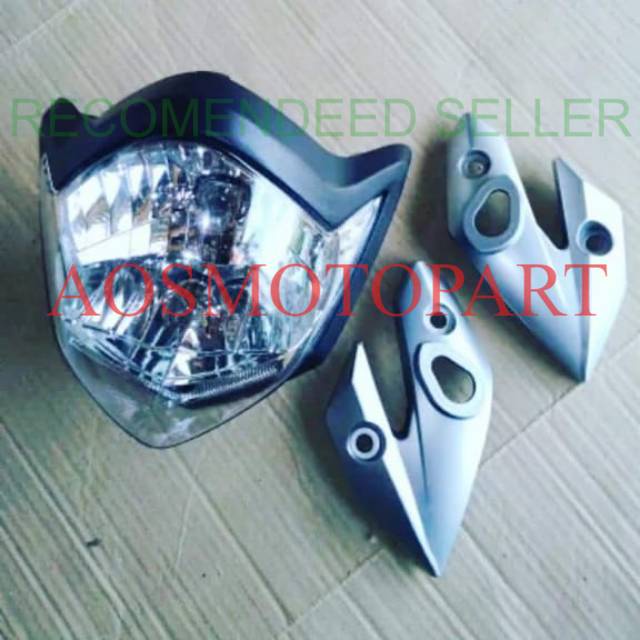 Headlamp reflektor lampu depan vixion new 2011 2012 plus kupingan lampu sen Vixion new 2011 2012