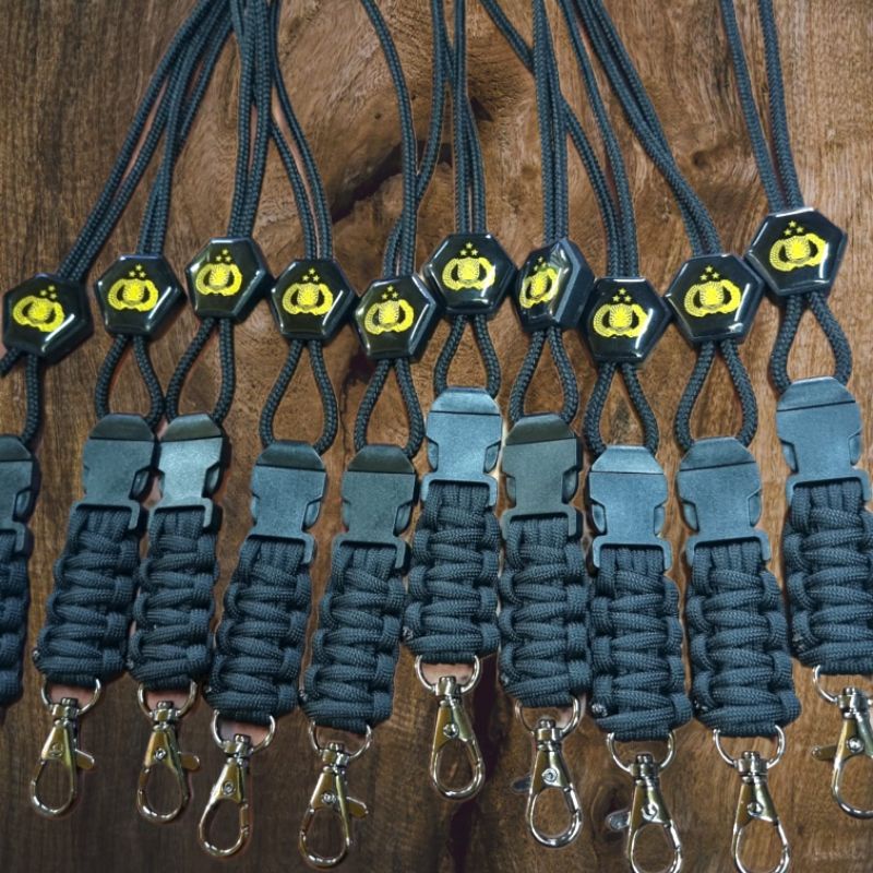 

Lanyrd tactical TALI ID, berlogo tribrata/polri/bareskrim. reserse
