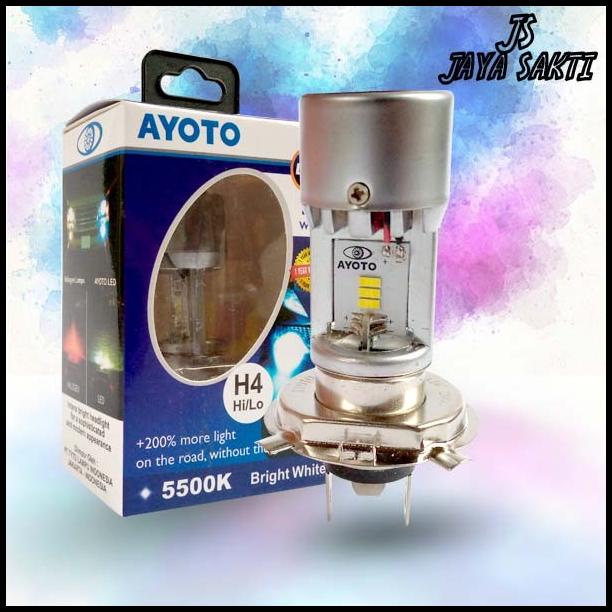 Led Ayoto Biru M4A H4 Lampu Motor Dan Mobil Termurah