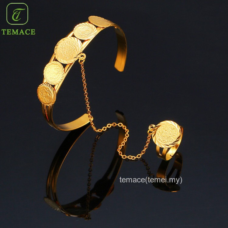 Cincin Emas Asli Kadar 375 Pasangan Anti Karat Hadiah Hari Valentine Terbaik 27C4 #