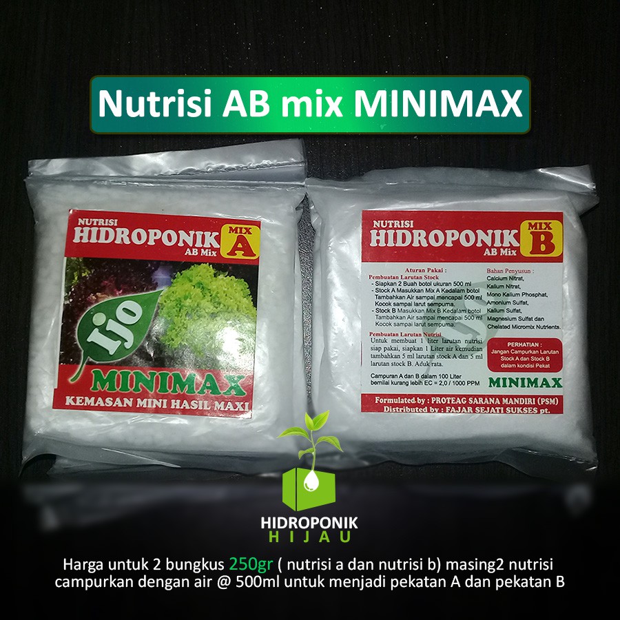 Nutrisi Hidroponik AB Mix Minimax