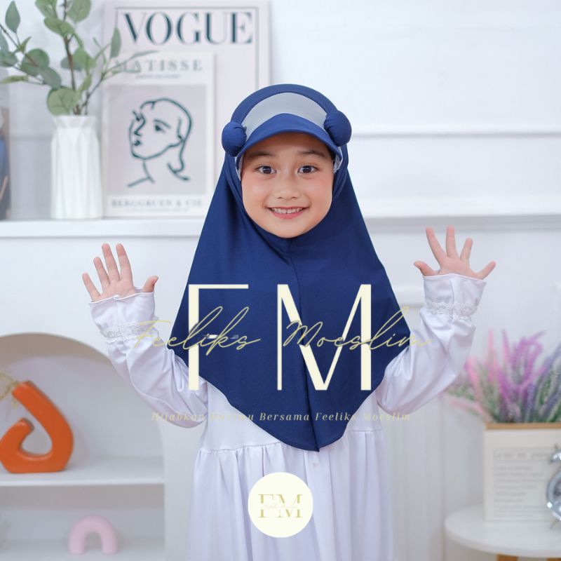 Hijab Anak Jiltop Pompom / Jilbab anak nyaman lucu murah kualitas PREMIUM