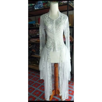 kebaya akad nikah putih