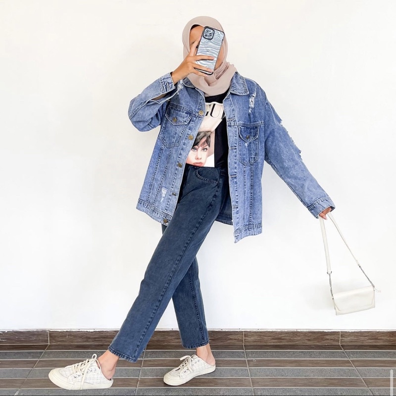 OVERSIZE RIPPED JACKET JEANS 511