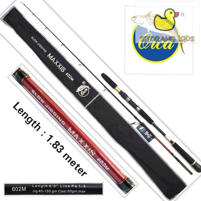 [Promo] Joran Jig Orca Maxxis 183 PE 1-3 dan PE 2-4 Carbon