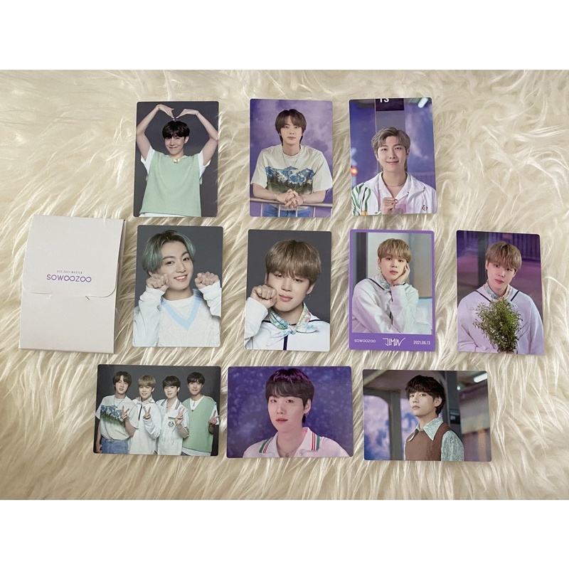 MPC Sowoozoo BTS SET ~ jimin unyel minyak telon 8/8 message card