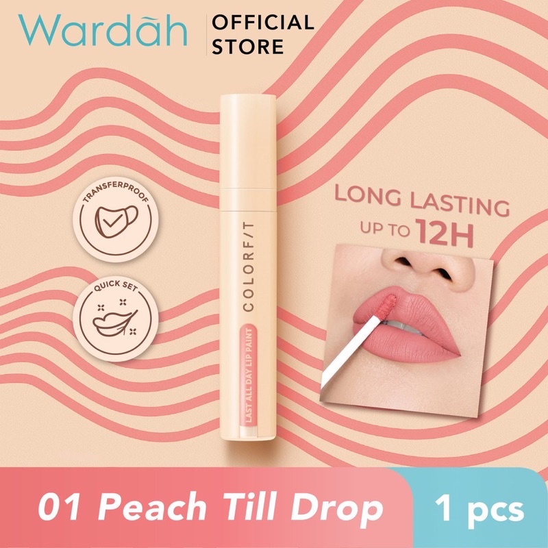 WARDAH Colorfit Last All Day Lip Paint Indonesia / Lipstick Facial Wash Essence Toner Serum Day Night Eye Cream Sunscreen Mask Masker Tint Matte Gloss / Lightening Crystal Secret Acnederm Nature Daily Renew You C Defense Uv Shield Spf Acne Paket Series