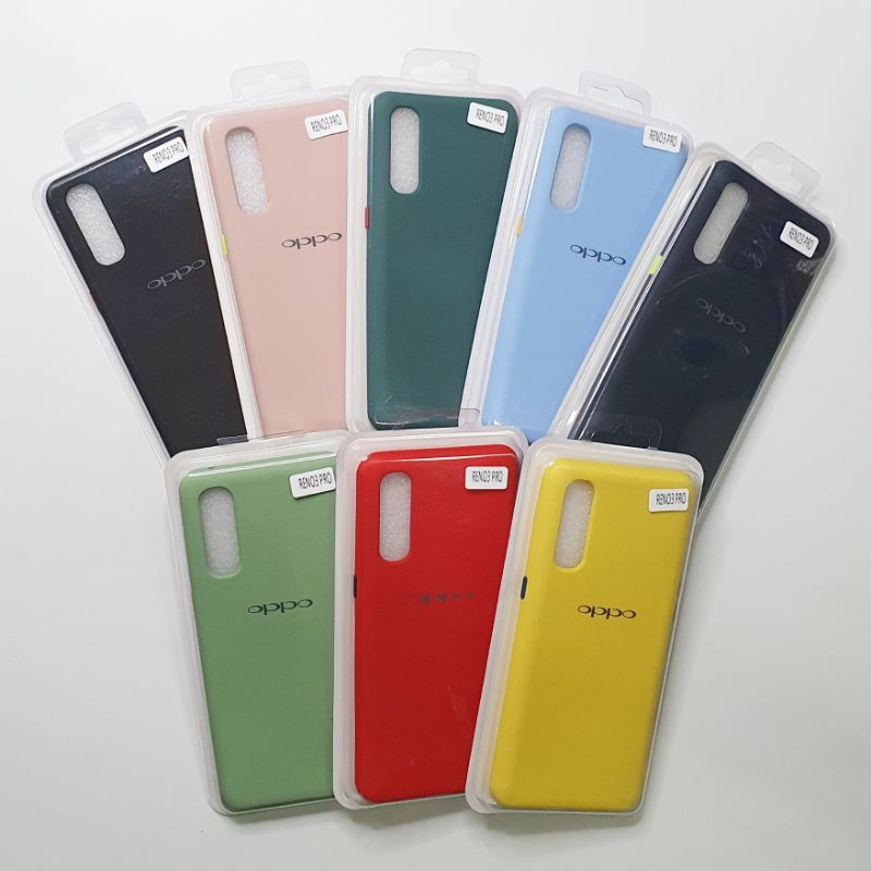 Oppo Reno 3 Pro / Oppo Reno 3 Macaron Tone Case / Silicone Macaron Colour Side button