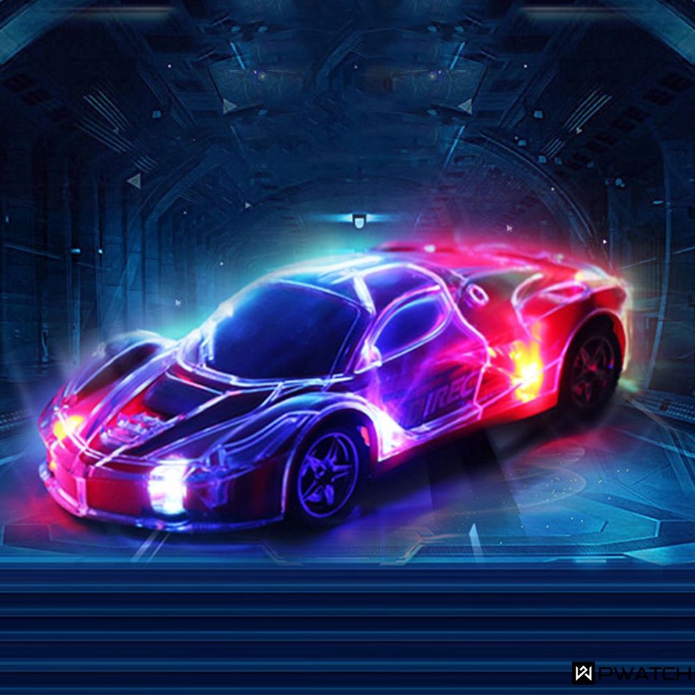 Mobil Balap Remote Control Rc Kecepatan Tinggi Dengan Lampu 3d Skala 1 24 Shopee Indonesia