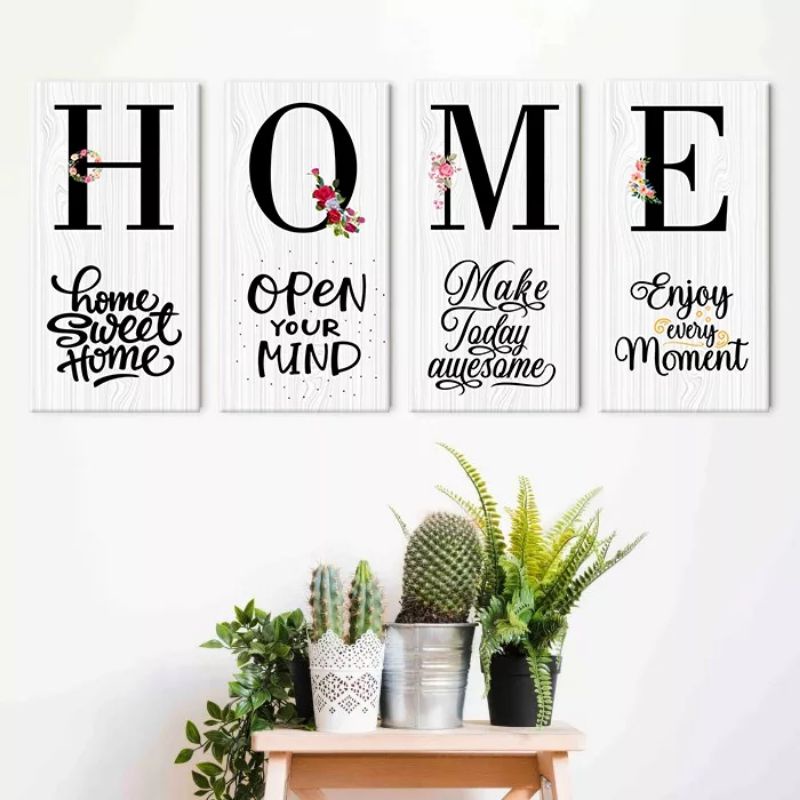 Jual Hiasan Dinding Home - 4 Pcs | Shopee Indonesia