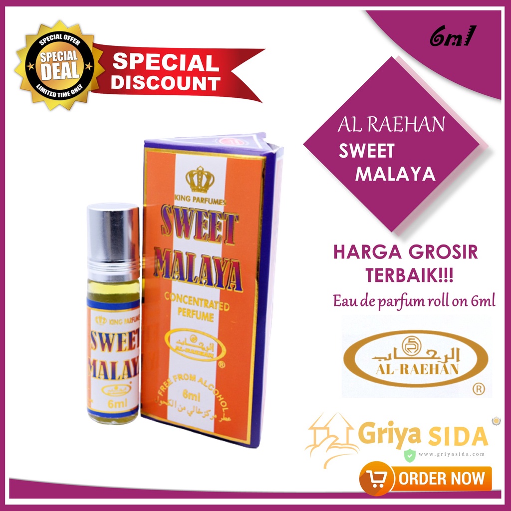 Parfum Sweet malaya 6ml alraehan minyak wangi mirip al rehab parfum Harga grosir PROMO!!