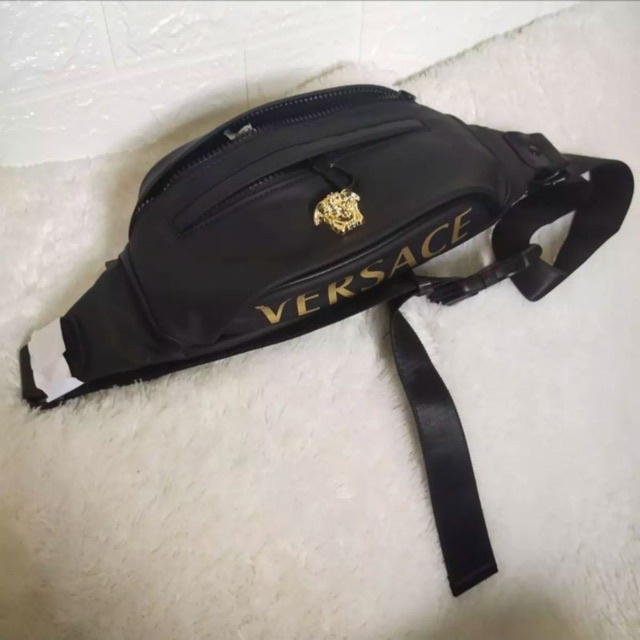 Tas Selempang Pria Versace Impor Tas Waistbag Premium Waterproof