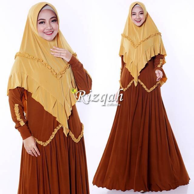 Gamis Jersey grade A zahra renda