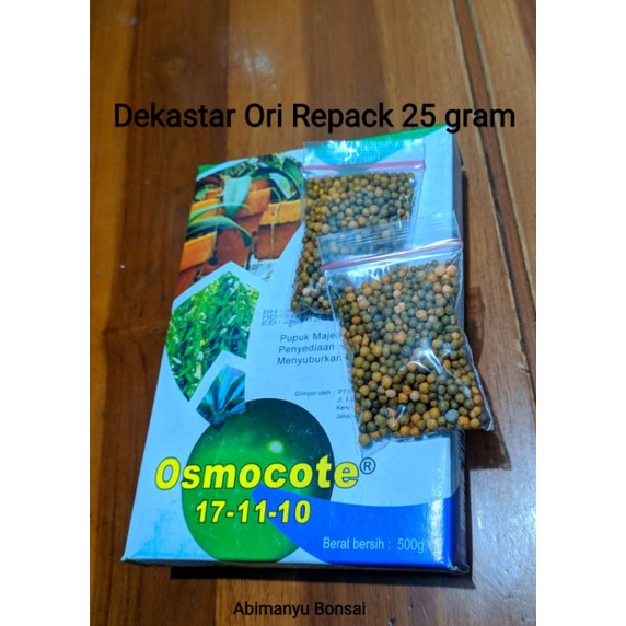Dekastar 0ri Oscomote 17 11 10 25 gram pupuk Oscomote bonsai anggrek dekastar