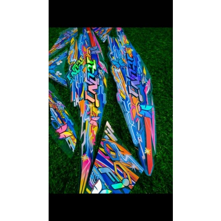 striping sticker transparan hologram beat fi 2013-2015