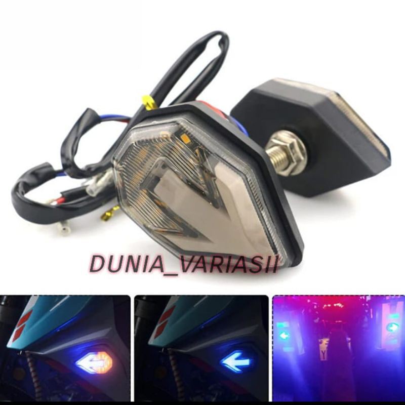 lampu sein tempel _ sein LED tempel panah _ sen tempel 2warna _ sein LED tempel 2warna universal