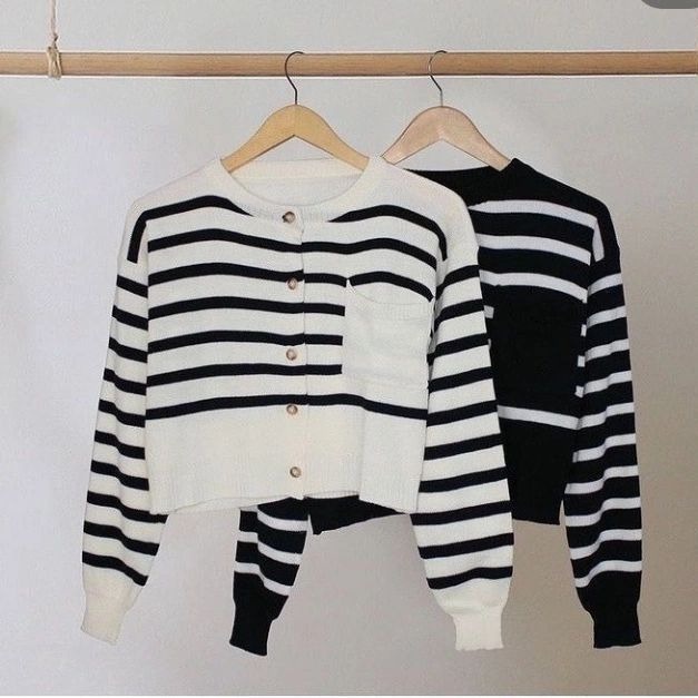 Stripe cardi | kardigan rajut | outer rajut