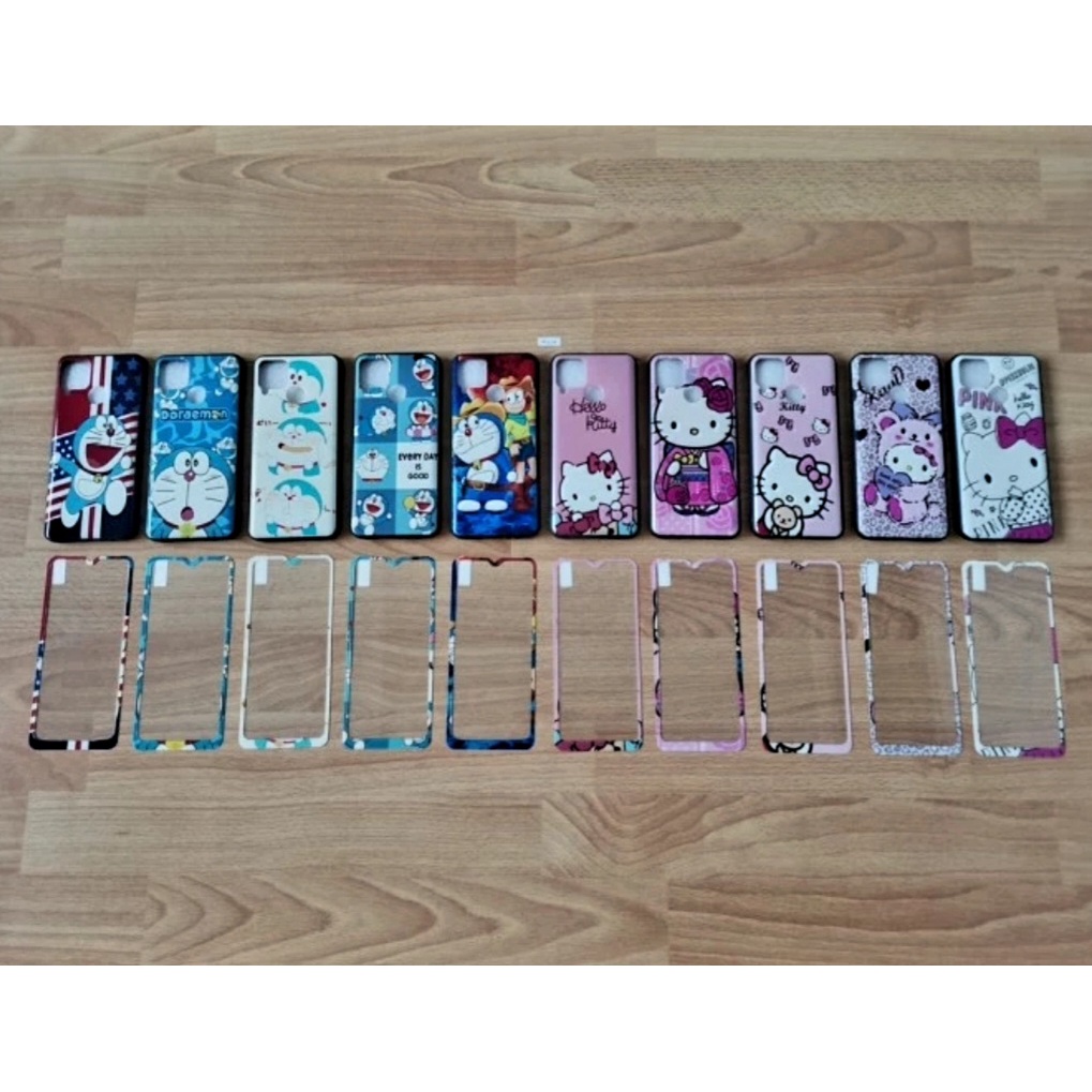 Case 360 Realme C15 RMX2180 Softcase + Tg Gambar Kartun Realme RMX 2180