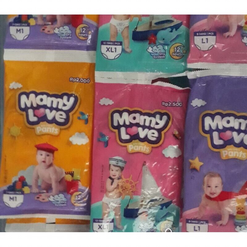 Pampers Popok Mamy Love L XL Renteng Renceng