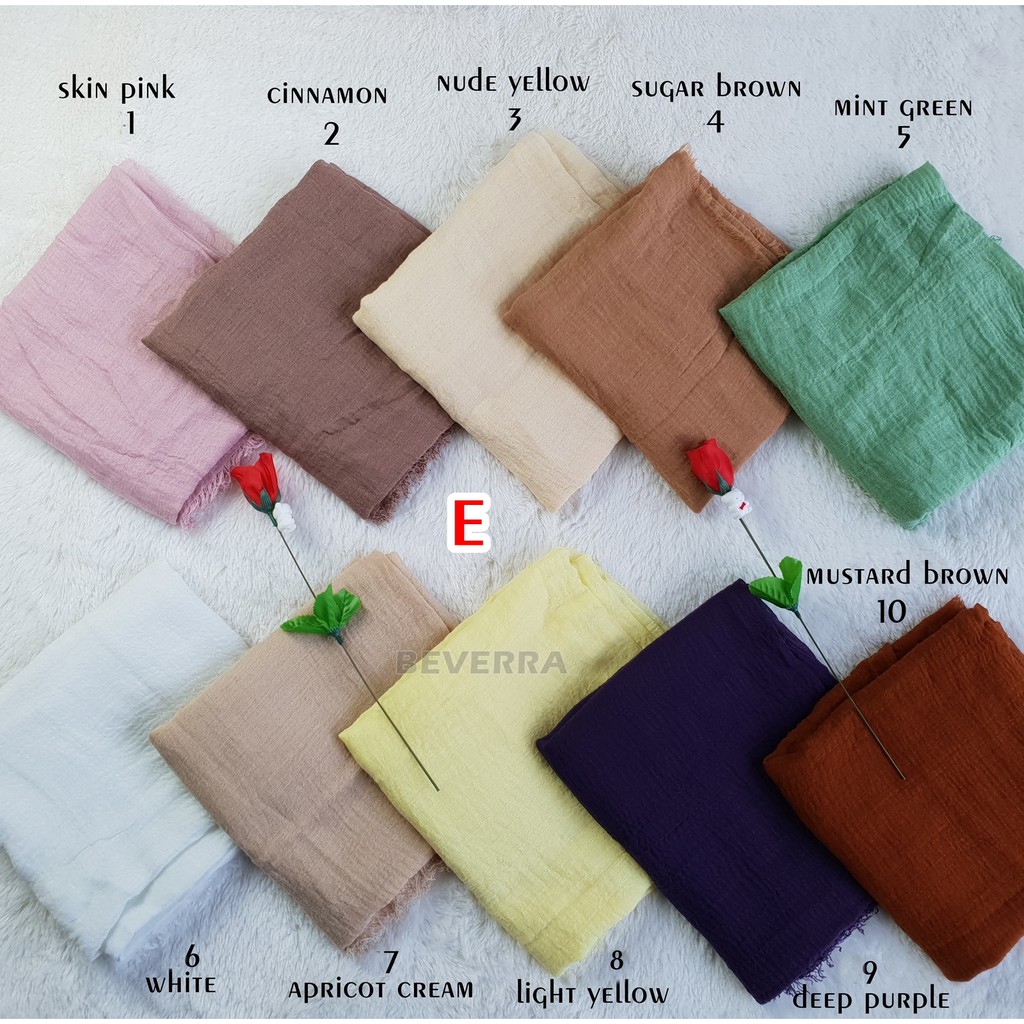 HIJAB PASHMINA CRINKLE COTTON SHAWL a28 BEVERRA PLISKET RAWIS negro shawl hijab kusut krinkle-6