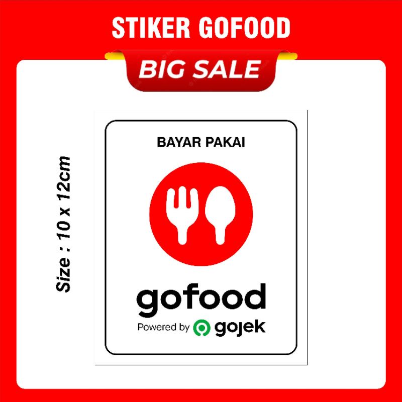 Stiker GoFood