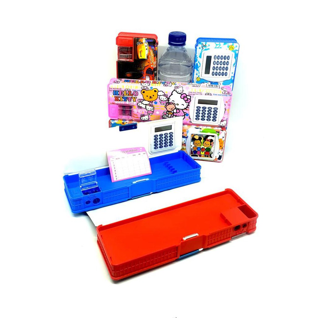 

TEMPAT PENSIL KALKULATOR / 2 MAGNET / STATIONARY /PERLENGKAPAN SEKOLAH
