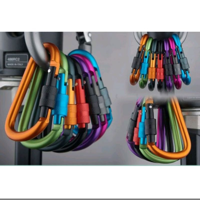 Carabiner Screw Besar Kuat Gantungan Kunci / Karabiner FXM Gantungan Kunci Wire Puller Keychain ID H