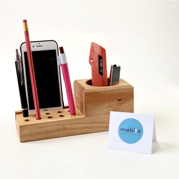 

Office & Stationery | Document Organizer | Wooden Desk Organizer Tempat Alat Tulis Tempat Pensil Tempat Handphone | Best Seller