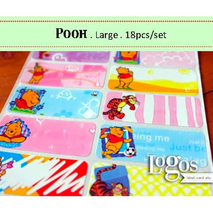 

Jual Pooh Large Label Nama Waterproof. Sticker Winnie Piglet Tigger Eeyore Segera Beli