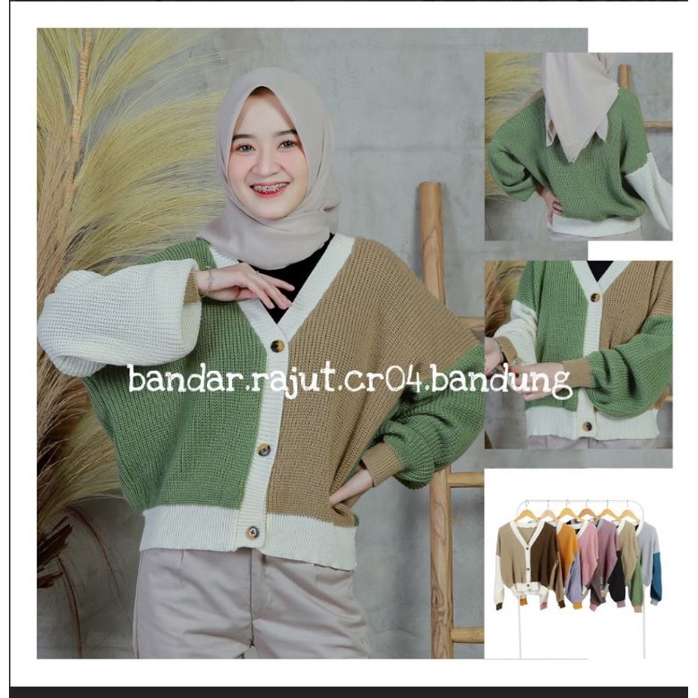 KARDIGAN CROP COMBO MIX PUTRI/BRANDED 7 GATE.