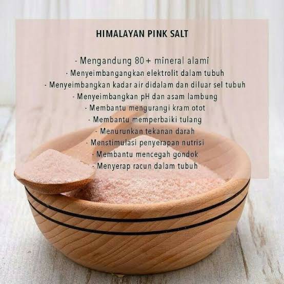 

Original Pink Himalayan Salt Natural GARAM HIMALAYA PREMIUM Asli Detoksifikasi, Kaya Mineral aya