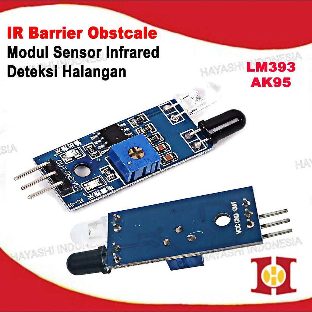 Infrared Barrier Module Obstacle Avoidance Halangan Sensor LM393 AK95