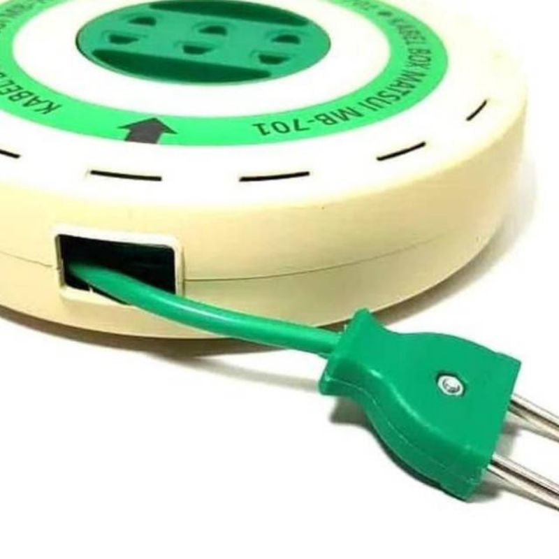 ROLL KABEL 5 METER LUBANG 3 / ROLL KABEL MATSUI / STOPKONTAK MSTSUI / KABEL LISTRIK 5 METER / KABEL 