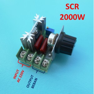 SCR 2000W Voltage Regulator Motor Speed Controller Thermostat AC 220V