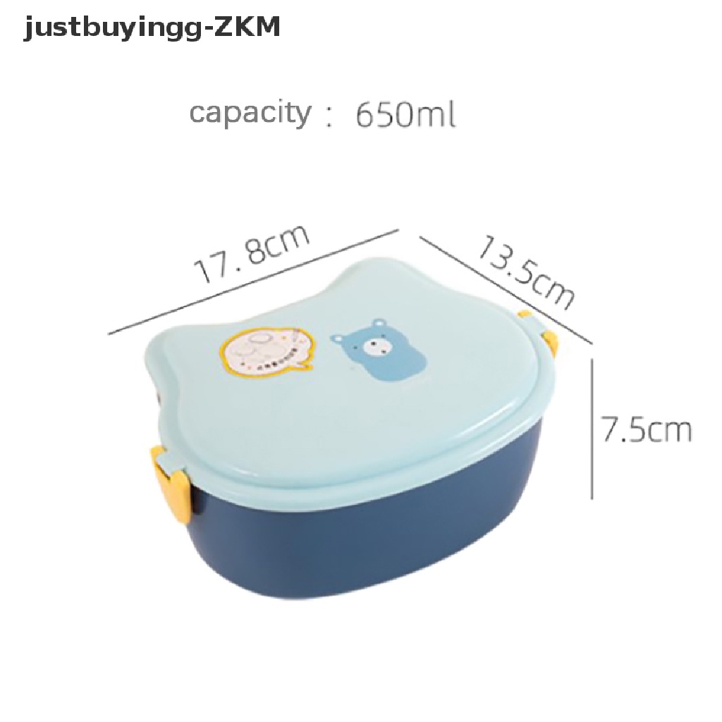 Kotak Makan Siang Bento 2 Lapis Motif Kartun Untuk Anak-Anak