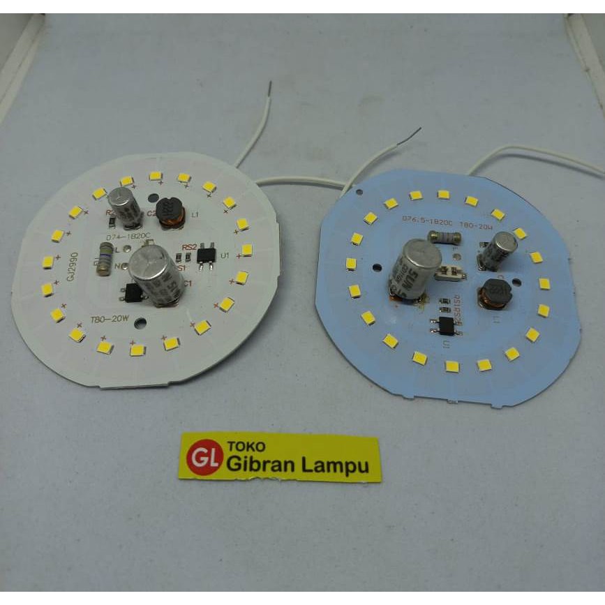 PCB Mata Lampu LED 20w KW1 Tanpa Driver - DOB LED AC 20 Watt Langsung 220V (ACR)