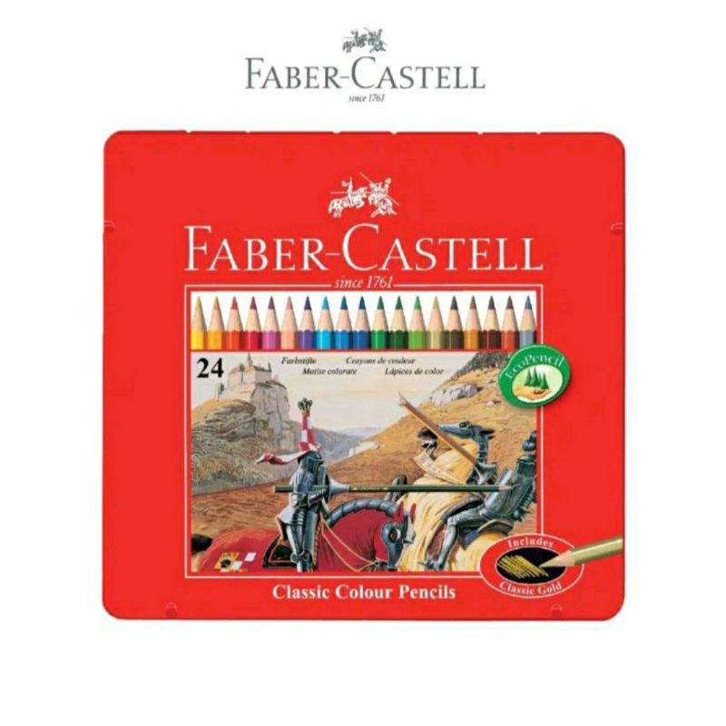 

pencil warna Faber-Castell tincase 24warna