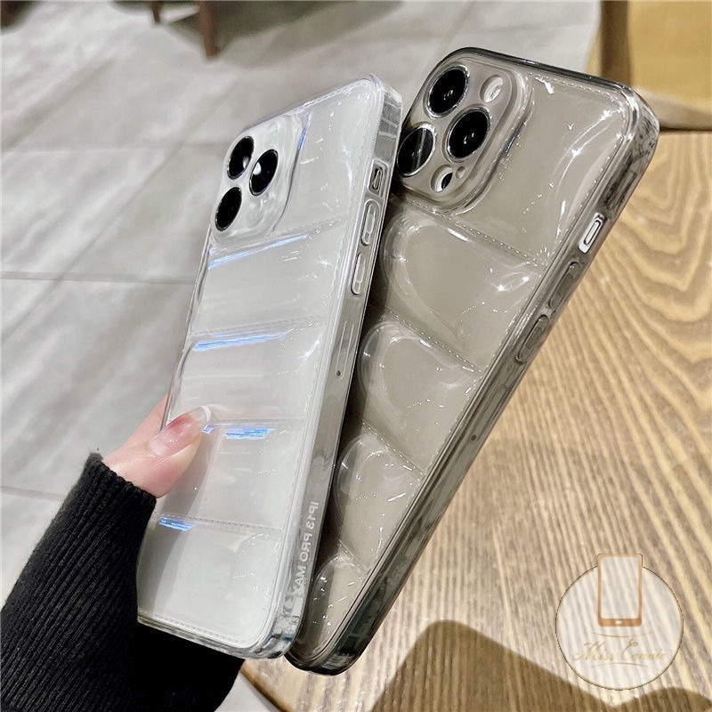 Soft Case TPU Transparan Bentuk Jaket Untuk iPhone 11 7Plus 8Plus 13 12 Pro Max XR X XS Max 7 8 SE