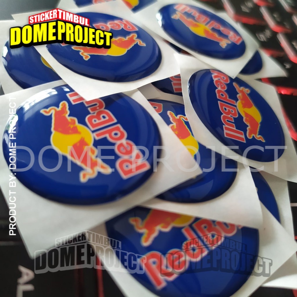 STIKER MOTOR EMBLEM 3D LOGO REDBULL KALIPER REM AKSESORIS YAMAHA HONDA SUZUZI KAWASAKI AESTHETIC KEREN