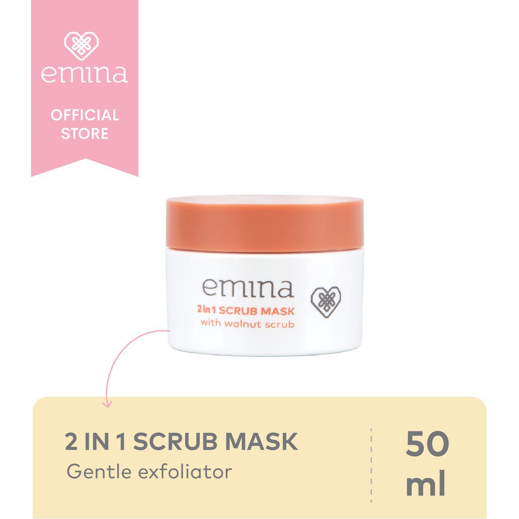 EMINA 2 IN 1 SCRUB MASK 50ML