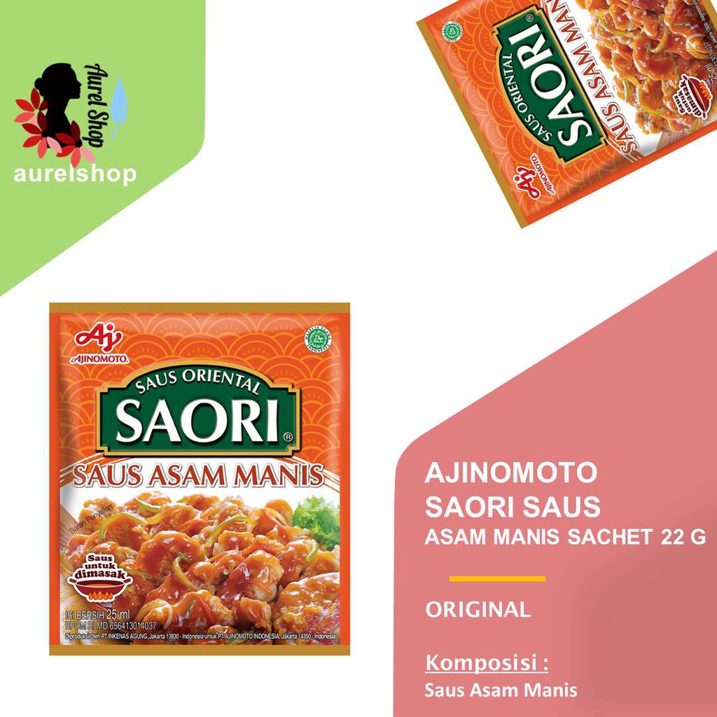 

SAORI Saus Asam Manis kemasan Sachet 25 ml