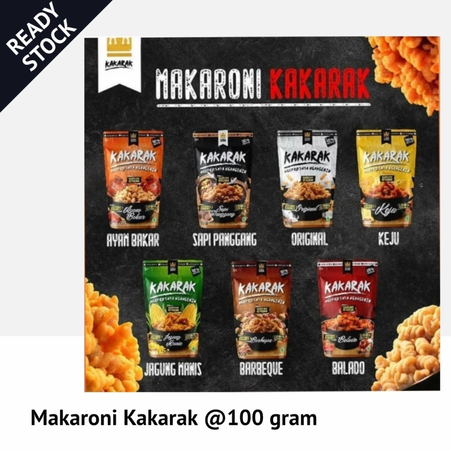 

READY Makanan Ringan Makaroni Pedas - Makaroni Premium Kakarak Pedas