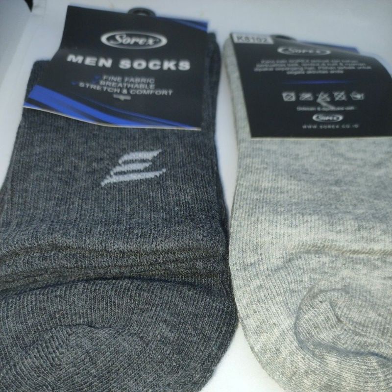 Sorex Men Socks basic sock K 8102 kaos kaki laki laki setengah betis