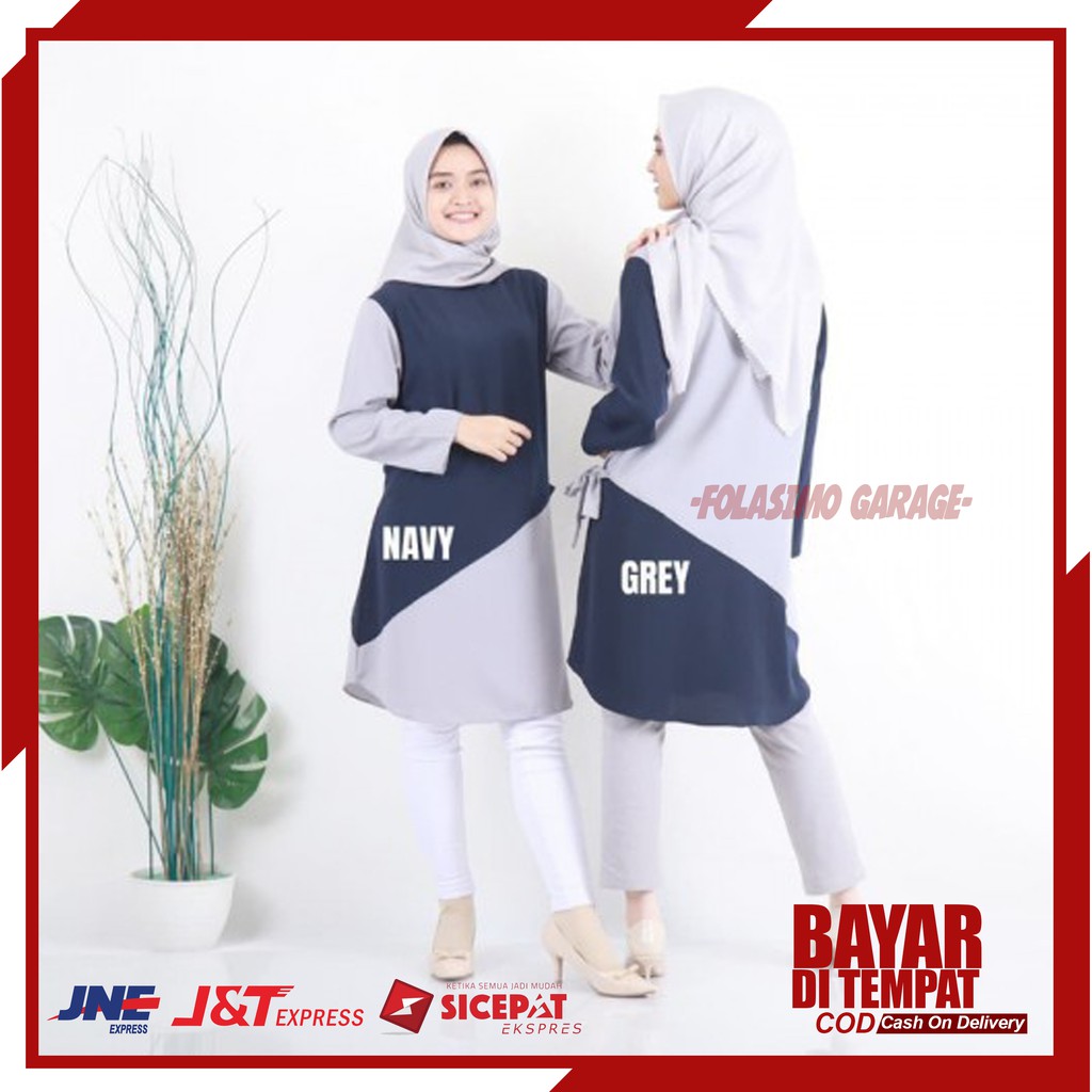 Atasan Tunik / Atasan Wanita Tunik / Atasan Muslim / baju atasan wanita tunik / tunik / Aera Tunik