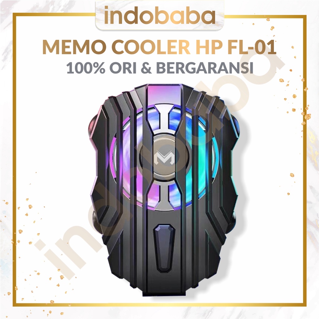 INDOBABA 361 Kipas Pendingin HP Fancooler Cooling Fan FL-01 LED Mobile