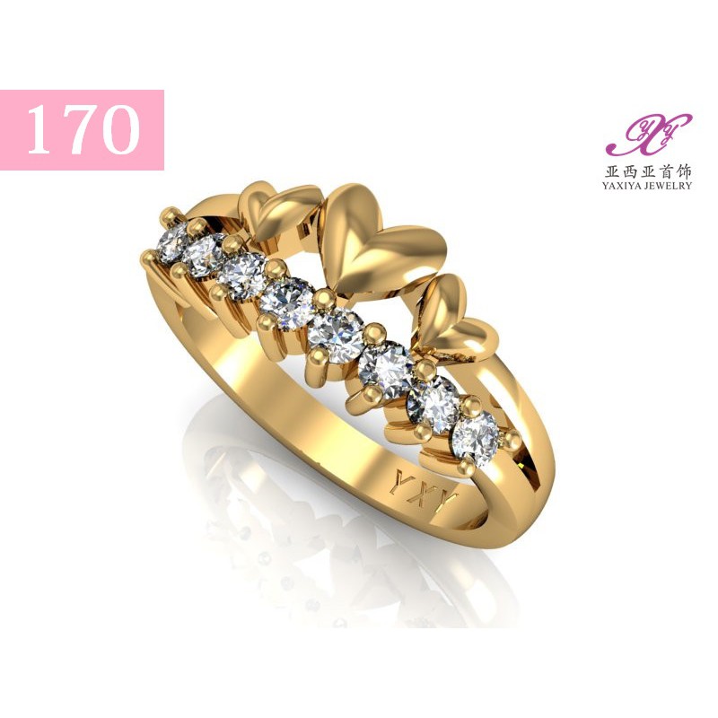 

Cincin Lapis emas Permata Perhiasan imitasi Yaxiya Jewelry 170
