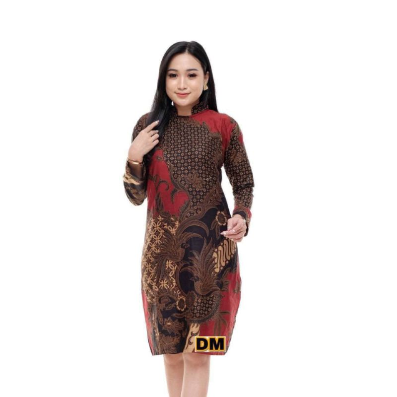 Tunik batik Mahesa maron/tunik batik premium atasan batik wanita kantor