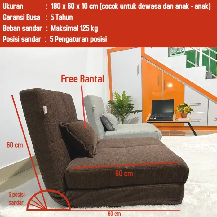 Sofa bed Lesehan / Kursi Lesehan Lipat / Kursi Minimalis The ERLAND